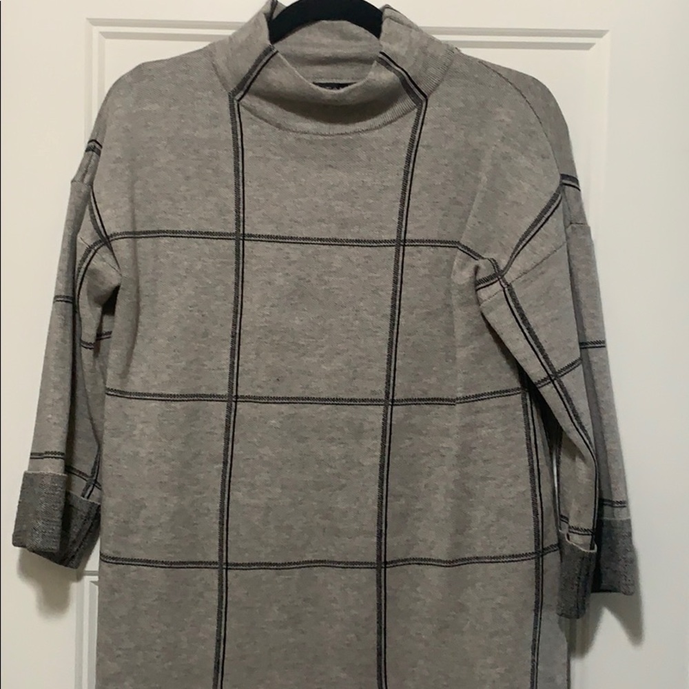 Tahari mock neck sweater
